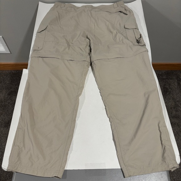 Columbia Pants Men XL Beige Convertible Zip Cargo Titanium Hiking Omni-Dry Trail - Picture 4 of 13